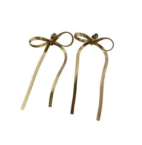 Coppia orecchini fiocco snake