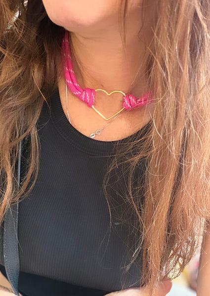 Collana Choker heart marine a florida vari colori