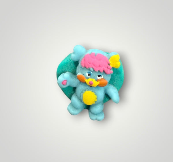 Anello in resina cuore vari colori popples turchese