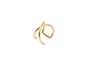 Face jewels Labret Orecchino per labbro gioielli per il viso 
Doppio anello a X clip non serve
avere il buco due varianti colore