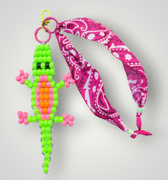 Pimp your bag Colors keychain coccodrillo  portafortuna  pony Beads Vari utilizzi e vari colori