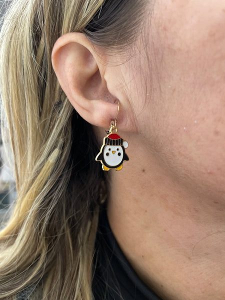 Mono orecchino Christmas Edition pinguino Natale