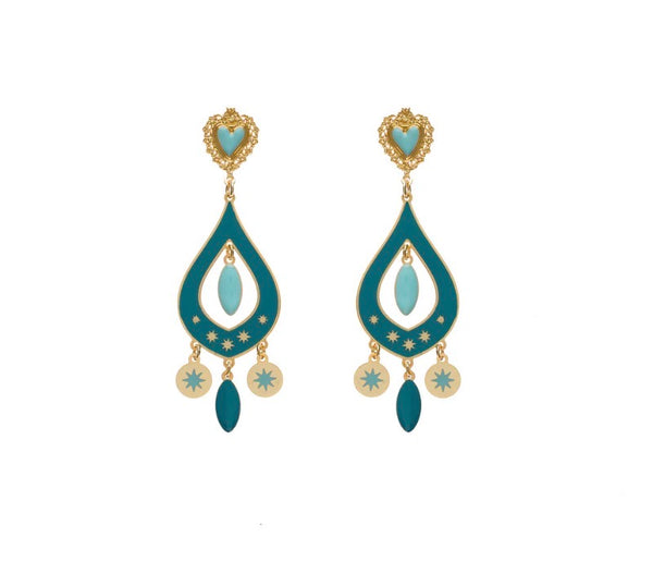 Coppia orecchini principessa Glam Gipsy Tile