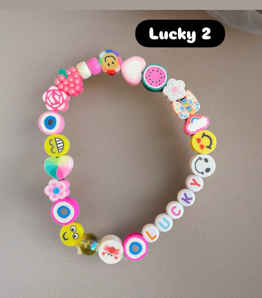 Cavigliera multi charms smile fruit parolina vari colori
