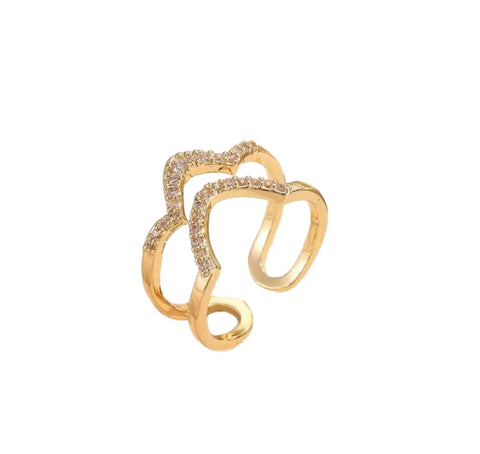 Anello Melory per unghia crystal tondo e punta  due varianti colore