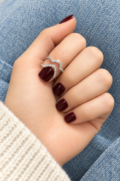 Anello Melory per unghia crystal tondo e punta  due varianti colore