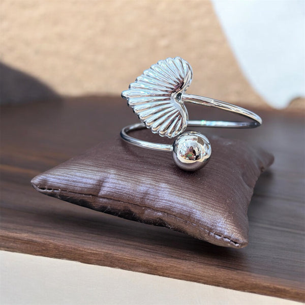 Bracciale sfera e maxi cuore due varianti colore