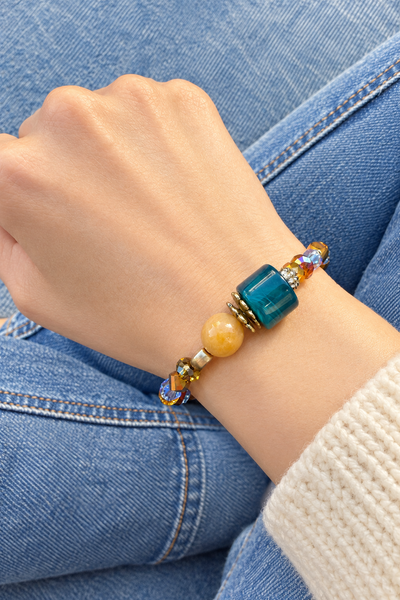 Bracciale Colors labyrinth con cubo