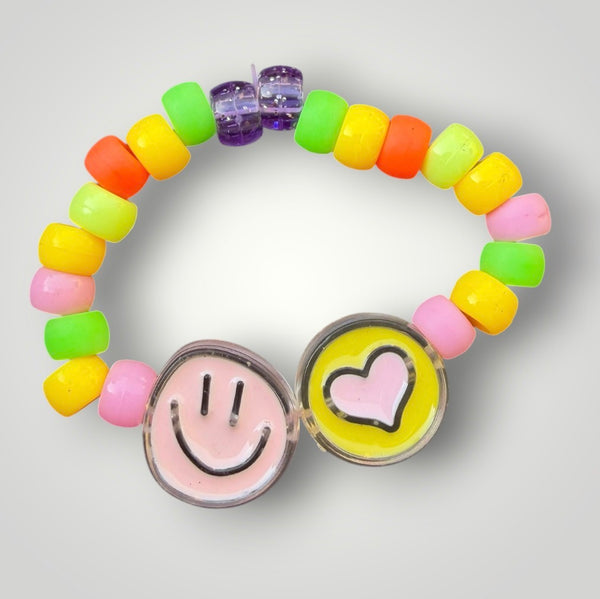 Bracciaie Colors pony Beads Smile  e Cuore vari colori