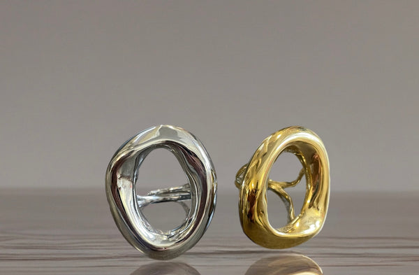 Anello glenda over due varianti colore