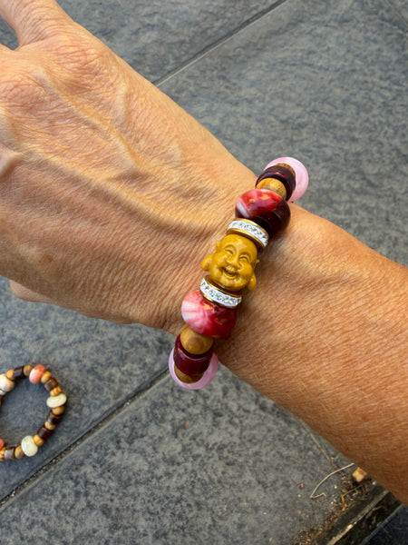 Bracciale Colors Buddha cioccolato pesco burro