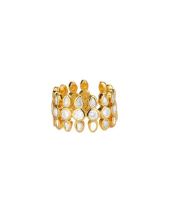 Anello Lorena fascia con crystal