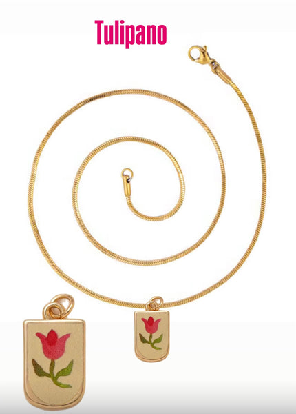 Collana Love Little Italy retro’ Flower vari disegni