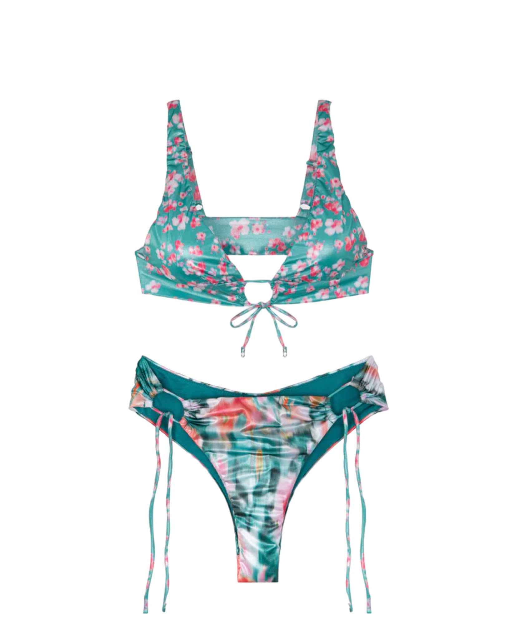 BIKINI MEFUI TRIANGOLO E SLIP AMERICANO REGOLABILE GLITCH