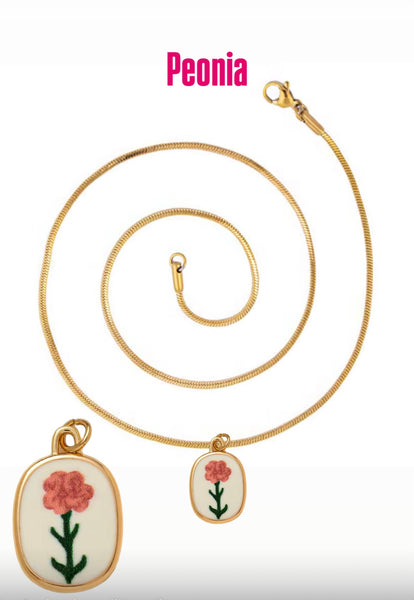 Collana Love Little Italy retro’ Flower vari disegni