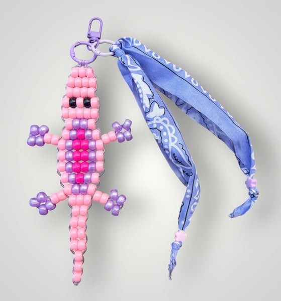 Pimp your bag Colors keychain coccodrillo  portafortuna  pony Beads Vari utilizzi e vari colori