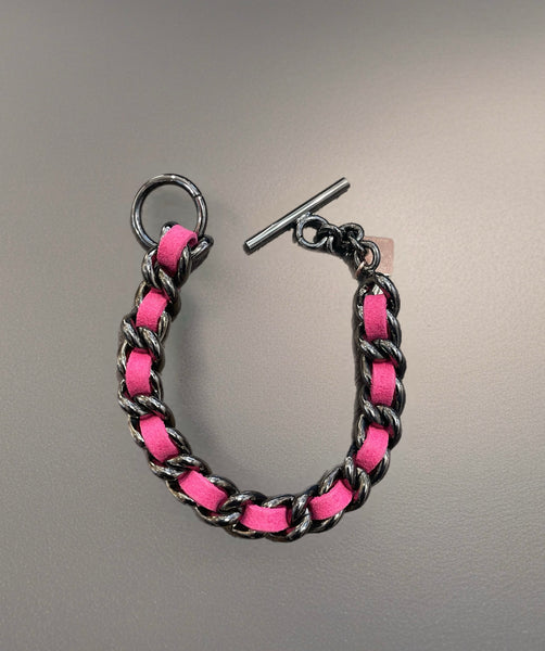 Bracciale groumette pelle So Glamour vari colori