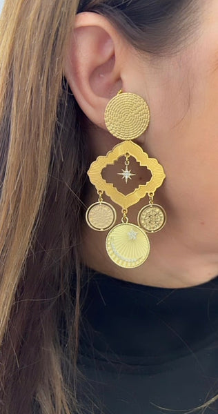 Coppia orecchini principessa Glam Gipsy Moon