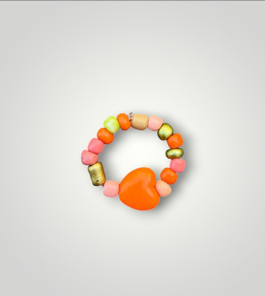 Anello colors con cuore vari colori