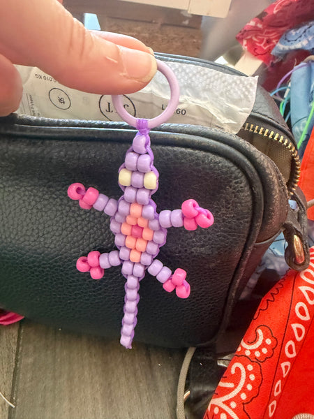 Pimp your bag Colors keychain geco Miny pony Beads Vari utilizzi e vari colori