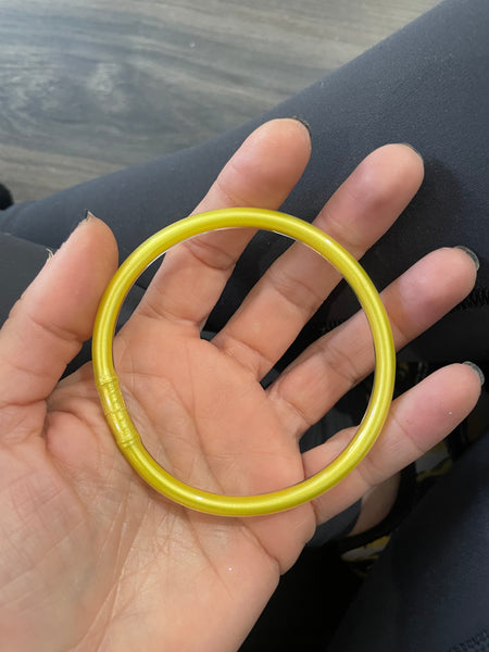 Jelly bangle giallo brillante