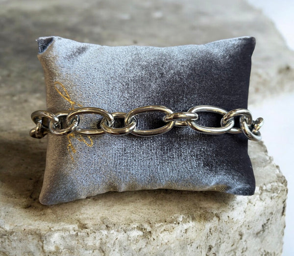 Bracciale  Ambra  catena anelli due varianti colore