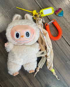 Pimp your Bag Keychain charms per borsa e portachiavi Labubu the monsters macaron Soymilk
