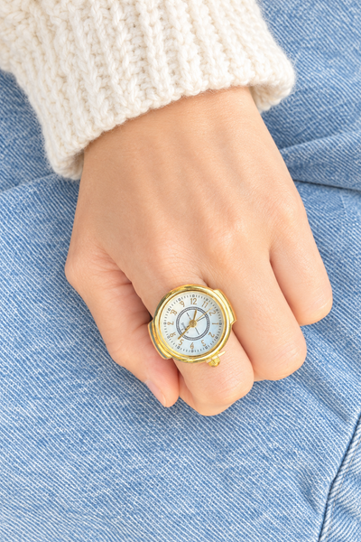 Anello orologio rotondo  due varianti colore