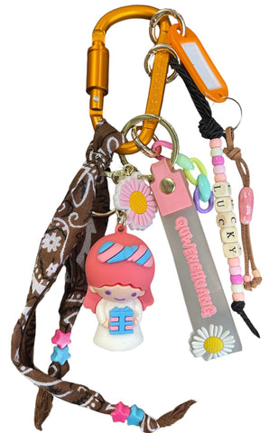Pimp your Bag Keychain charms per borsa e portachiavi gemella Lala little twin star pacchetto regalo