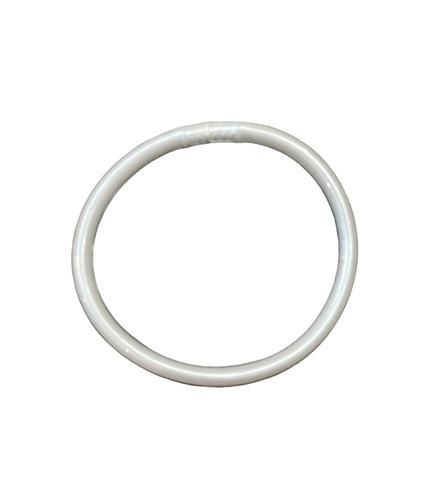 Jelly bangle bianco candido brillante