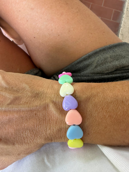 Bracciale colors Beads giro cuori small effetto lucido  il più richiesto