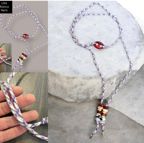 Collana Marine Florida centrale rosso  marmorozzato in vari colori
