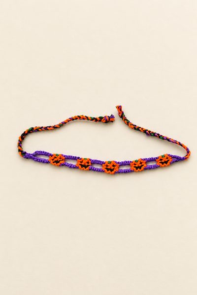 Bracciale Macrame zucche di Halloween anche con colori personalizzabili