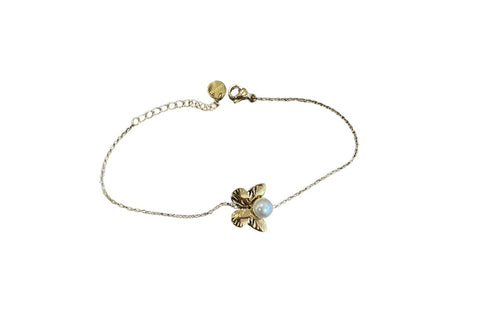 Bracciale farfalla con perla due varianti colore