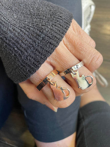 Anello regolabile So glamour gattino  due varianti colore