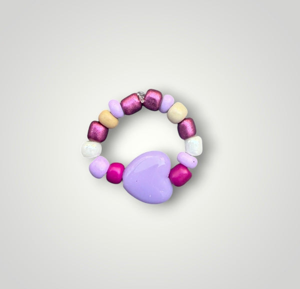 Anello colors con cuore vari colori