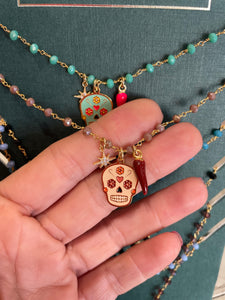 Collana principessa glam remedios calavera skull