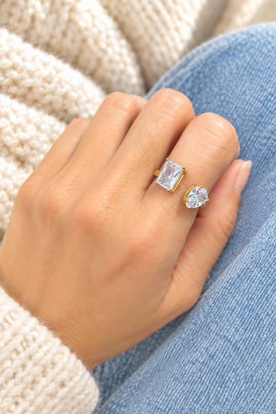Anello regolabile due punti luce