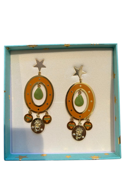 Coppia orecchini principessa Glam Gipsy Desert Sun