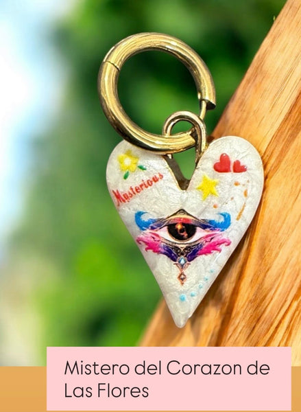 Mono orecchino Tatoo mistero del Corazon vari disegni cerchietto più spesso