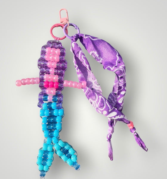 Pimp your bag Colors keychain Sirenetta pony Beads Vari utilizzi e vari colori