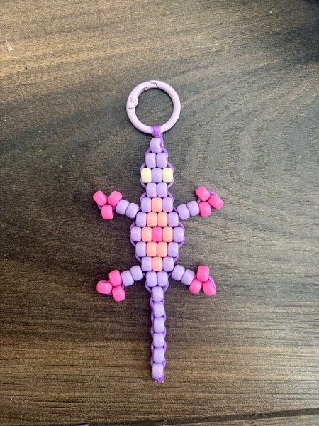 Pimp your bag Colors keychain geco Miny pony Beads Vari utilizzi e vari colori