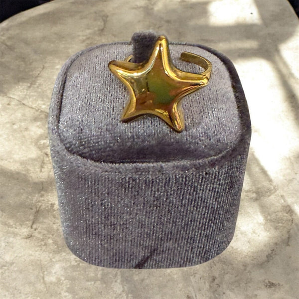 Anello regolabile stella puff