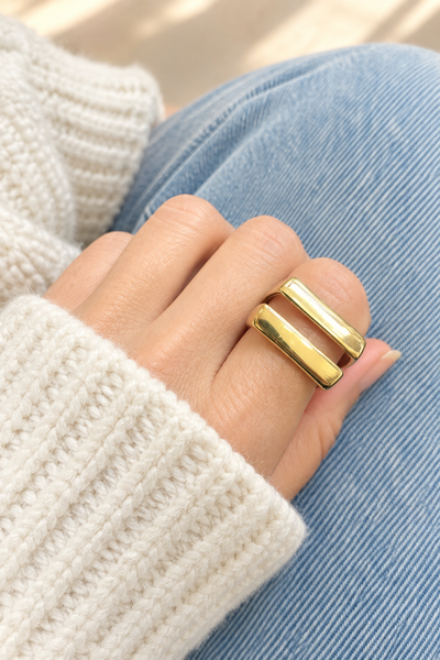 Anello Ada doppio unito regolabile
