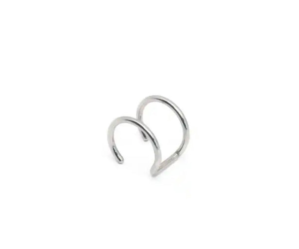 Face jewels Labret Orecchino per labbro gioielli per il viso  
Doppio anello  clip non serve
avere il buco due varianti colore