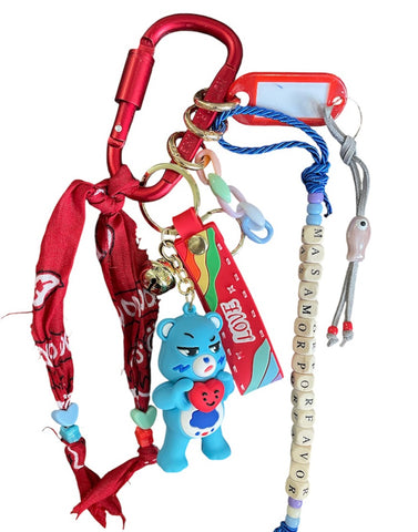 Pimp your Bag Keychain charms per borsa e portachiavi care bears orsetto del cuore angelorso azzurro nuvoletta