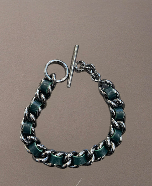 Bracciale groumette pelle So Glamour vari colori