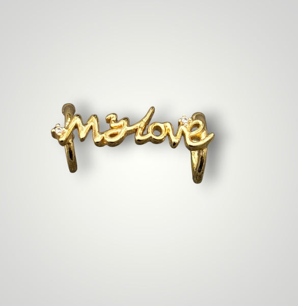 Mono earcuff frase my love