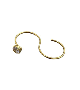Anello doppio dito con punto luce due varianti colore