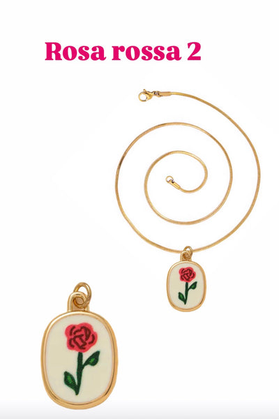Collana Love Little Italy retro’ Flower vari disegni